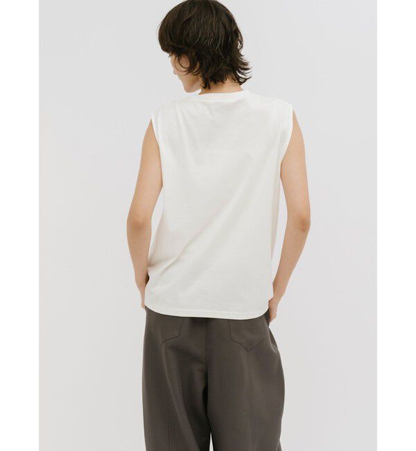 MIDIUMISOLID「MIDIUMISOLID for Ladies フォグフォイルノースリーブトップス」|Tシャツ・カットソー|