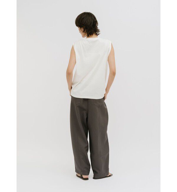 MIDIUMISOLID「MIDIUMISOLID for Ladies フォグフォイルノースリーブトップス」|Tシャツ・カットソー|