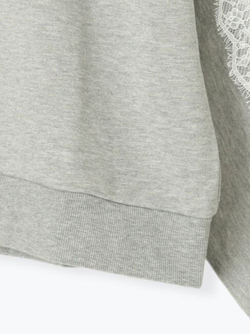 Samansa Mos2「◆レースデザインスウェット」|Tシャツ・カットソー|