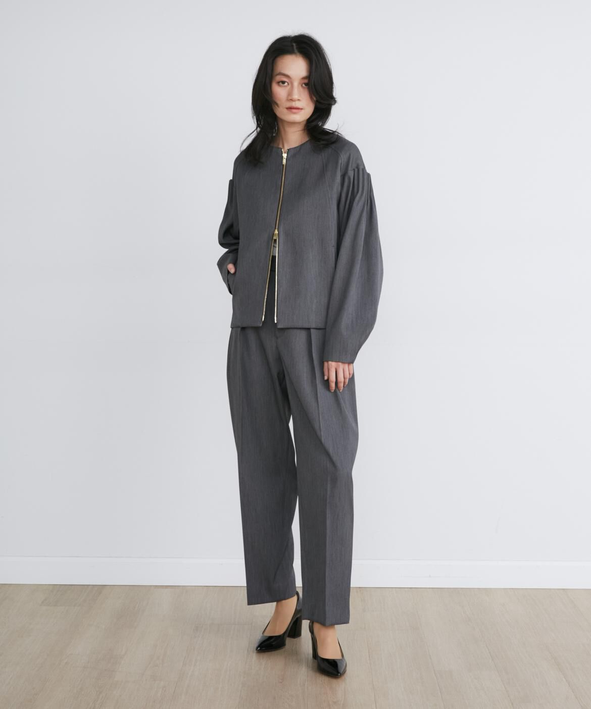 INED「ダブルタックパンツ《la veille by SUPERIOR CLOSET》」|スラックス|