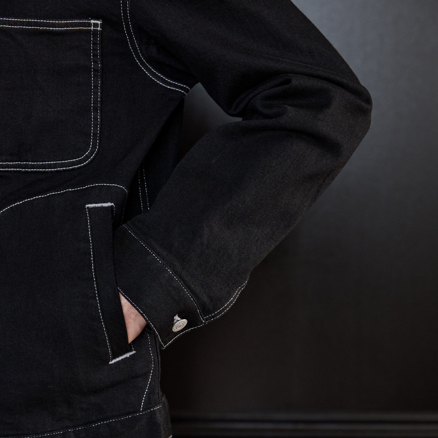 TAKEO KIKUCHI「【BOWLER HAT LABEL】ブラックデニムGジャン」|デニムジャケット|