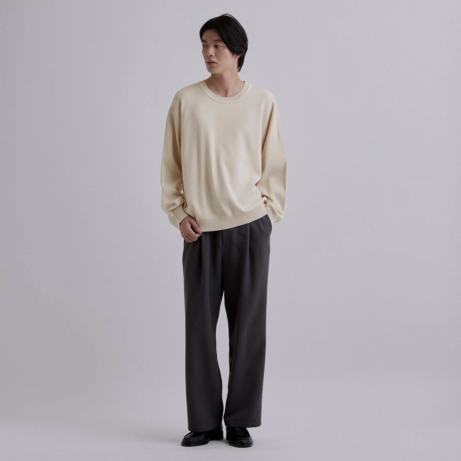 tk.TAKEO KIKUCHI「【静電気防止】CARE FREE KNITプルオーバー」|ニット・セーター|