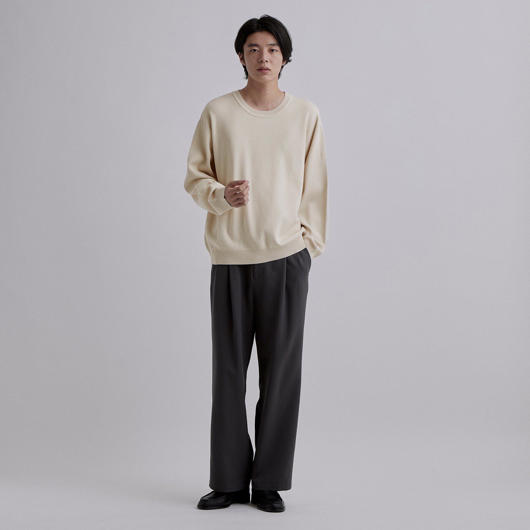 tk.TAKEO KIKUCHI「【静電気防止】CARE FREE KNITプルオーバー」|ニット・セーター|
