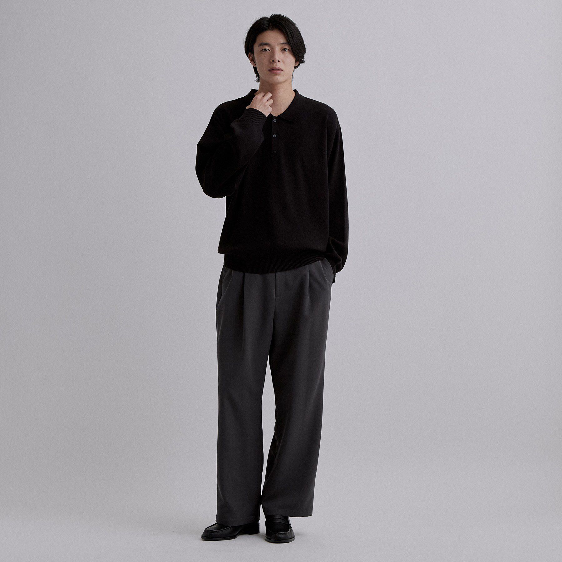 tk.TAKEO KIKUCHI「【静電気防止】CARE FREE KNITポロシャツ」|ニット・セーター|