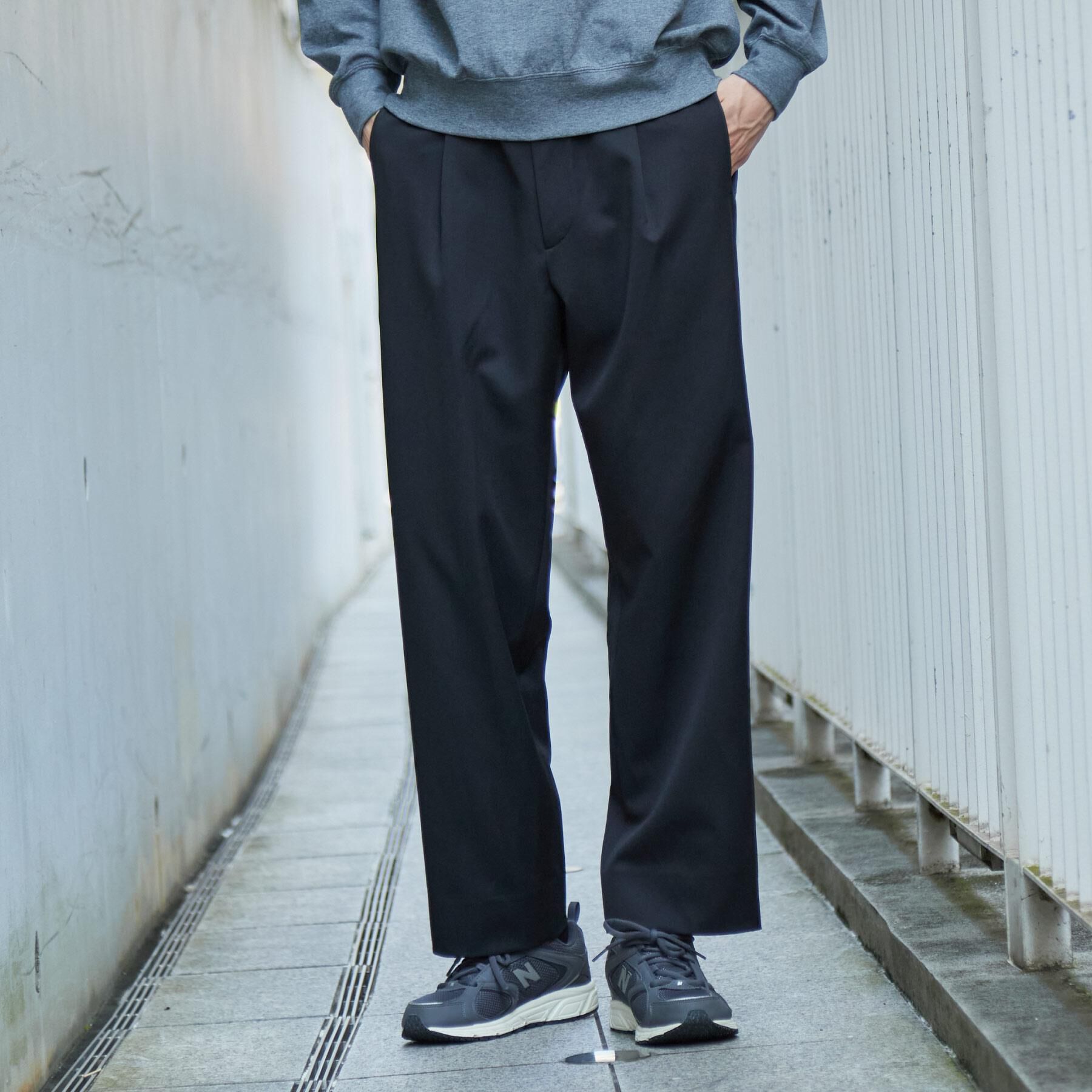 THE SHOP TK「【防シワ／2WAYストレッチ】 リラックス セミワイド イージーパンツ」|その他|