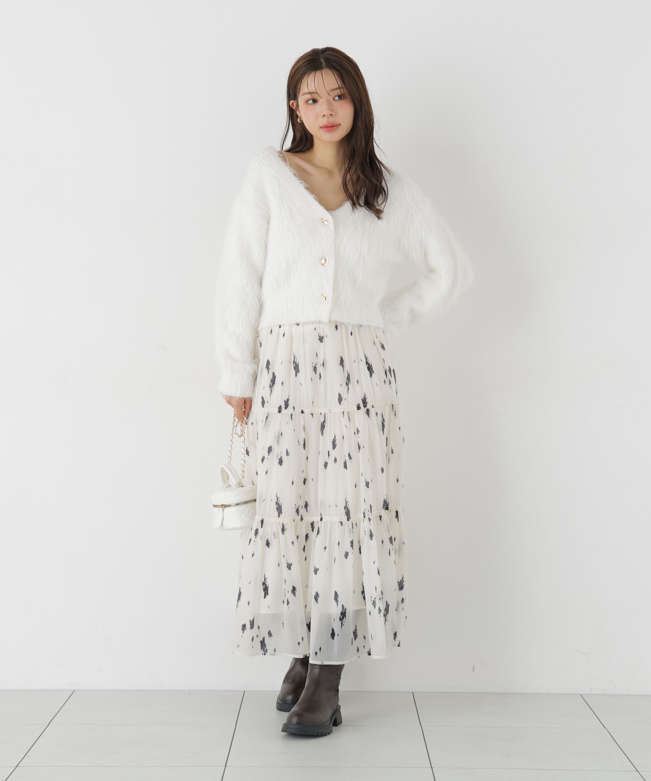 PROPORTION BODY DRESSING「楊柳加工ティアードスカート」|スカート|