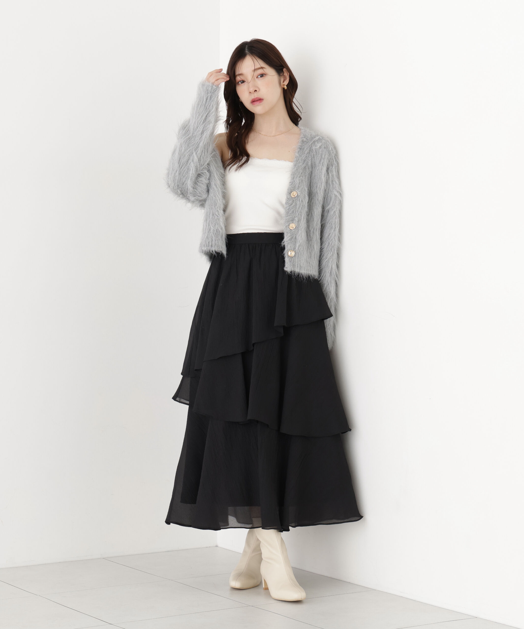 PROPORTION BODY DRESSING「ヘムティアードスカート」|スカート|