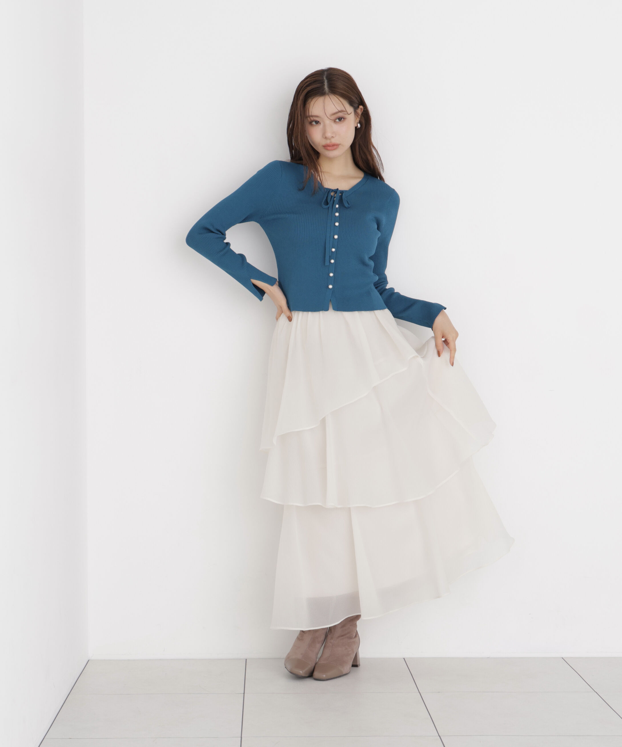PROPORTION BODY DRESSING「ヘムティアードスカート」|スカート|