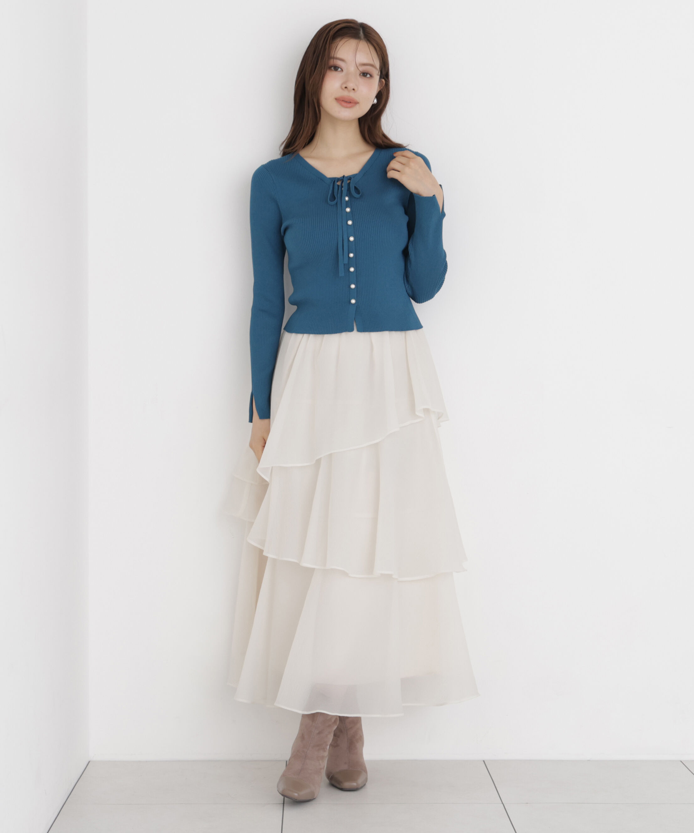 PROPORTION BODY DRESSING「ヘムティアードスカート」|スカート|