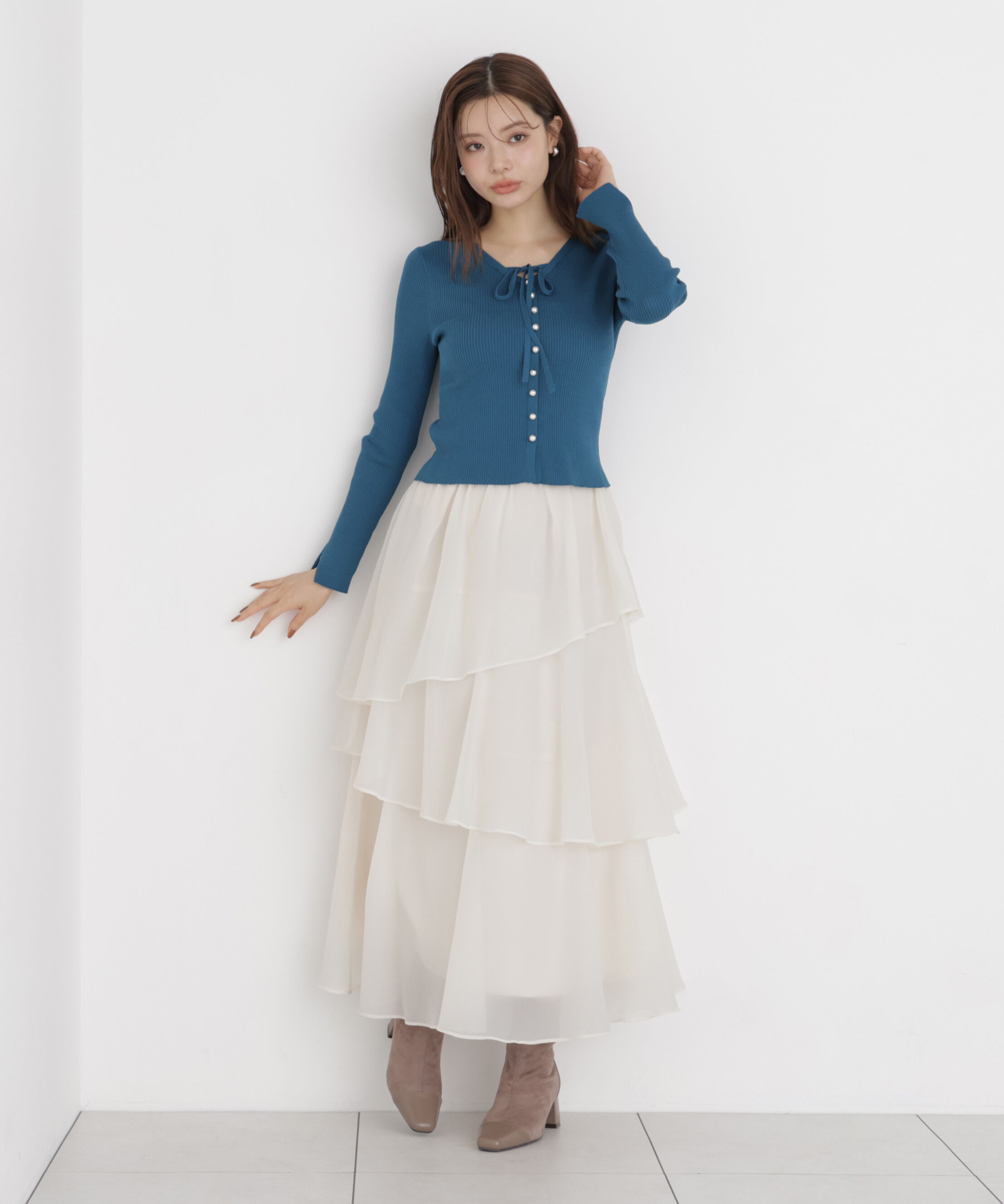 PROPORTION BODY DRESSING「ヘムティアードスカート」|スカート|