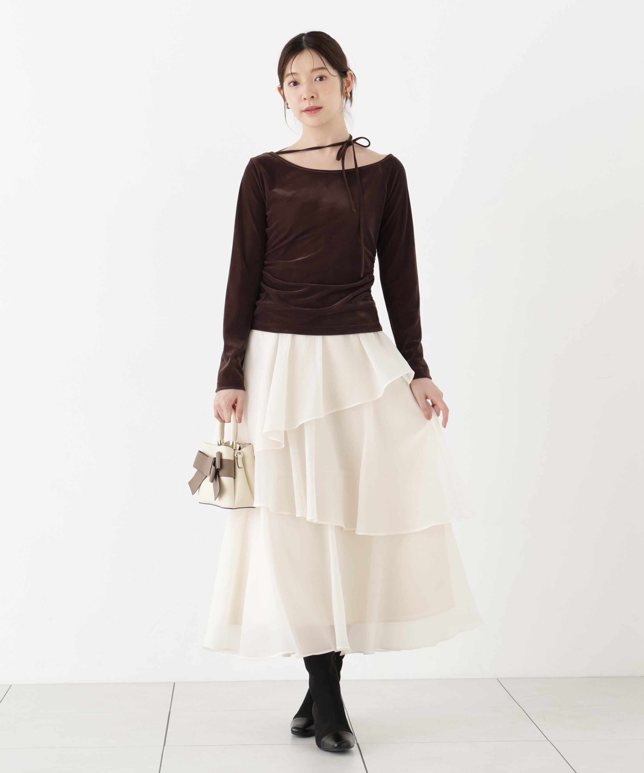 PROPORTION BODY DRESSING「ヘムティアードスカート」|スカート|