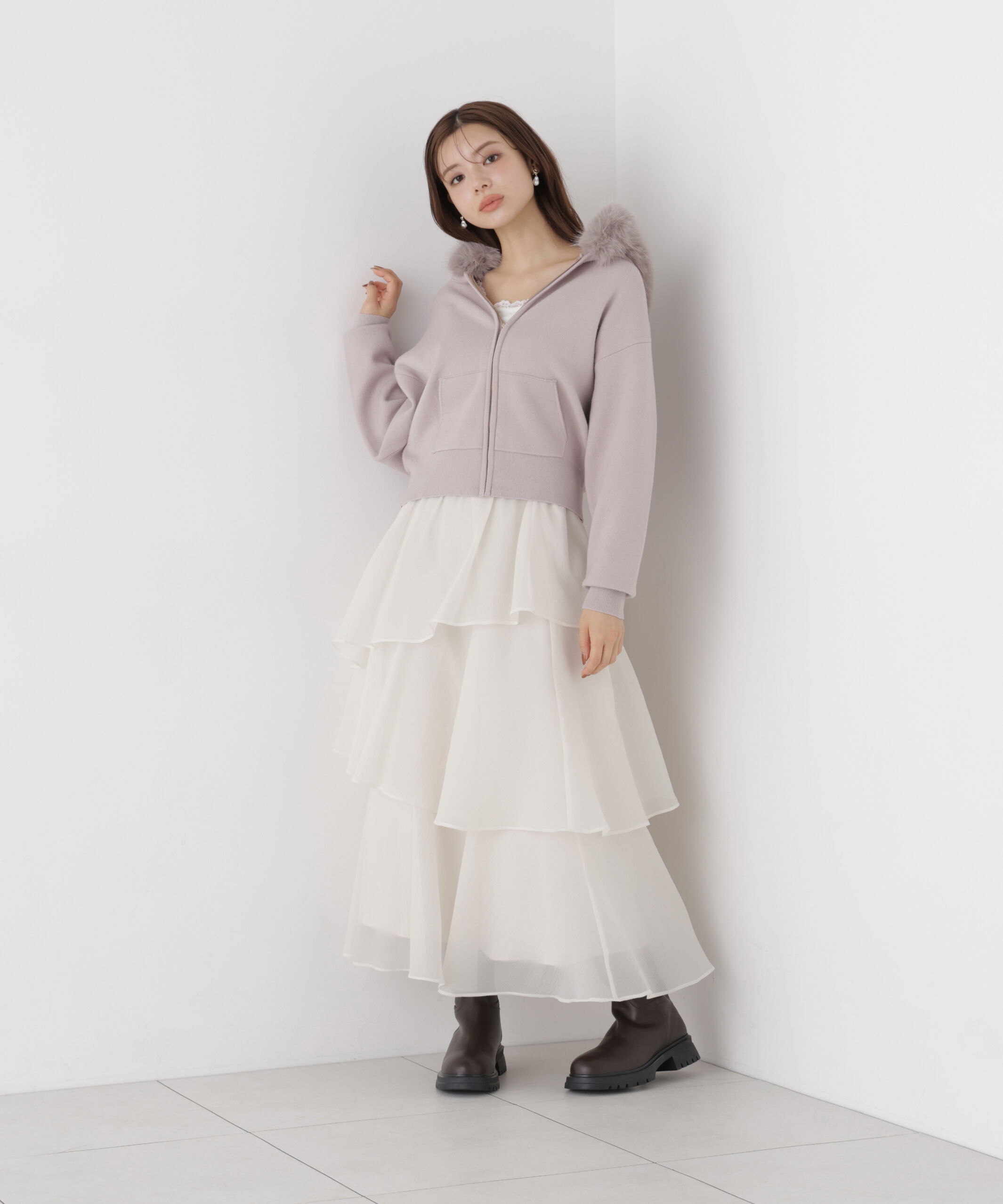 PROPORTION BODY DRESSING「ヘムティアードスカート」|スカート|