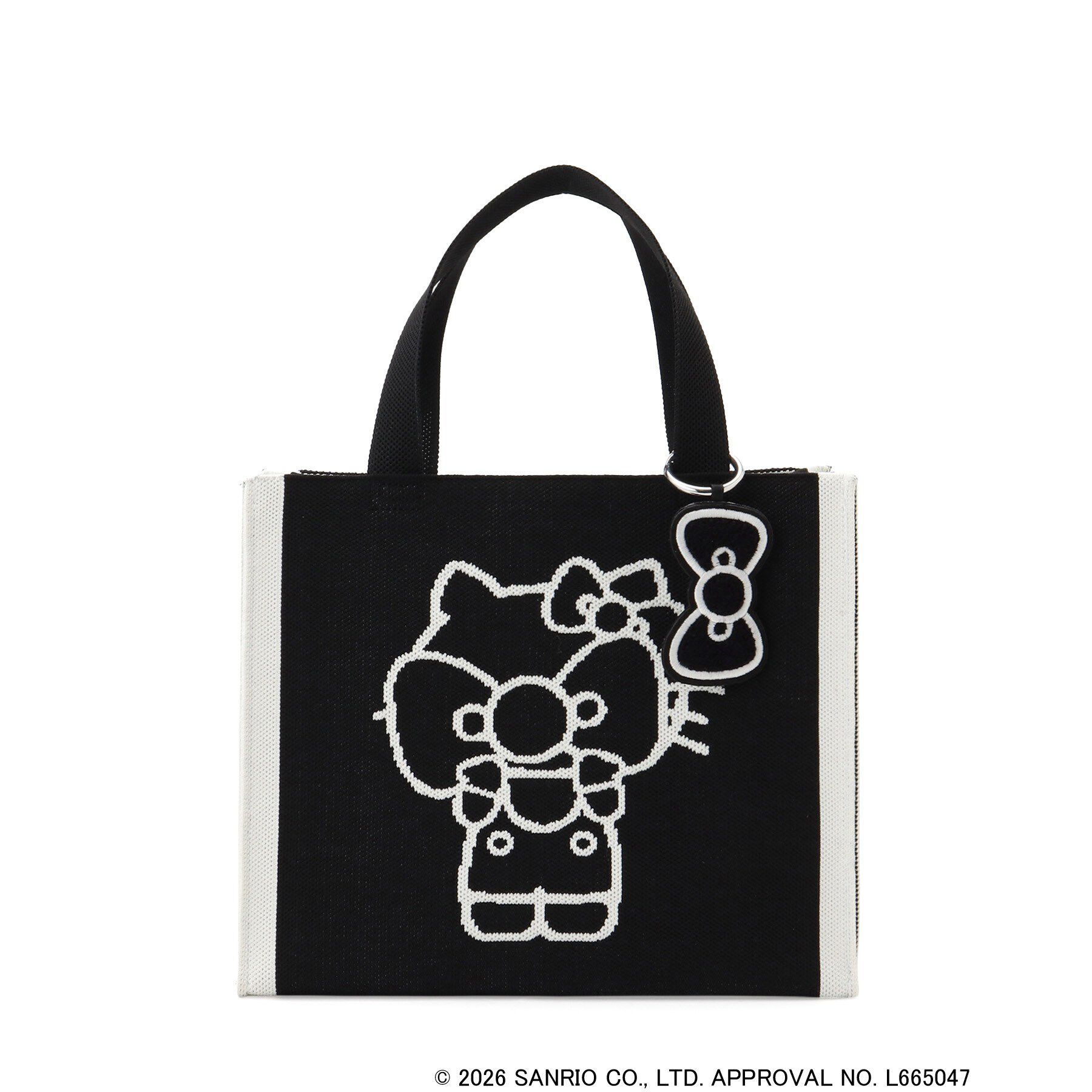 SHOO･LA･RUE「【HELLO KITTY コラボ】バイカラーニットトート」|トートバッグ|