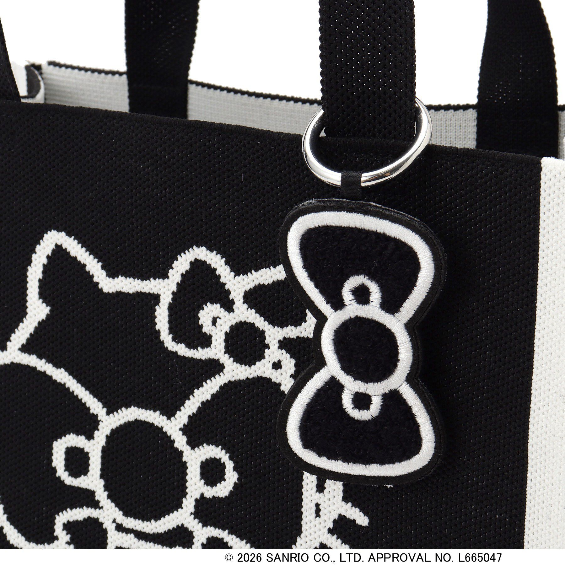 SHOO･LA･RUE「【HELLO KITTY コラボ】バイカラーニットトート」|トートバッグ|