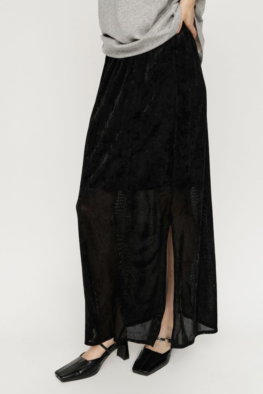 SLY「SHEER CHENILLE ロングスカート」|スカート|