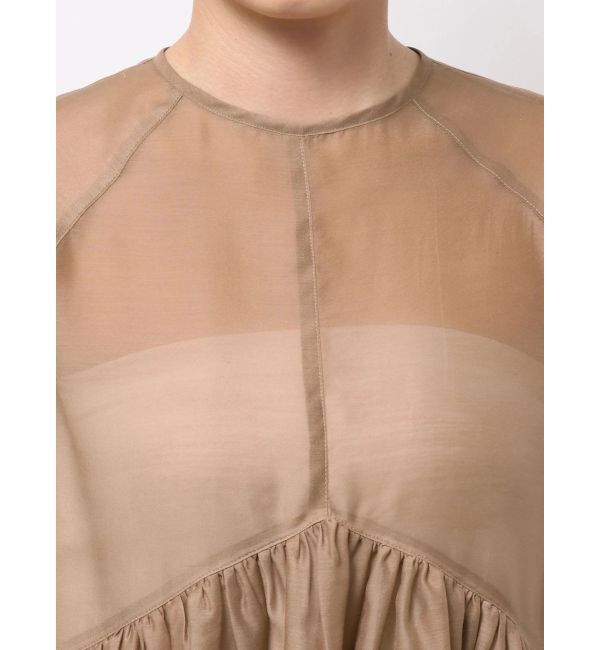 ELENDEEK「SHEER PEPLUM BL」|シャツ・ブラウス|