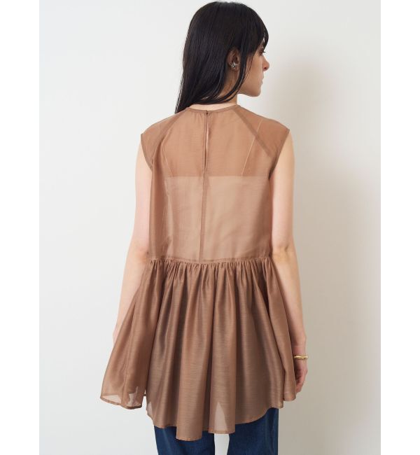 ELENDEEK「SHEER PEPLUM BL」|シャツ・ブラウス|