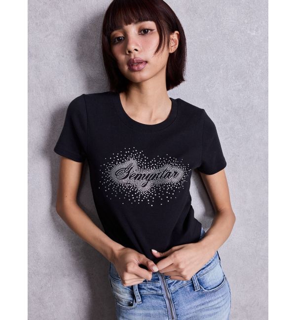 GYDA「Gemyntar bijou Tシャツ」|Tシャツ・カットソー|ブラック