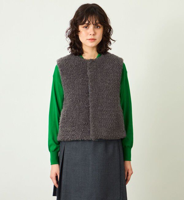 MACKINTOSH PHILOSOPHY「GREY LABEL ショートボアベスト」|ブルゾン・スタジャン|