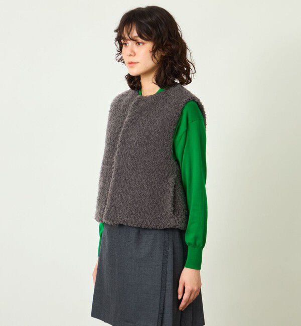 MACKINTOSH PHILOSOPHY「GREY LABEL ショートボアベスト」|ブルゾン・スタジャン|