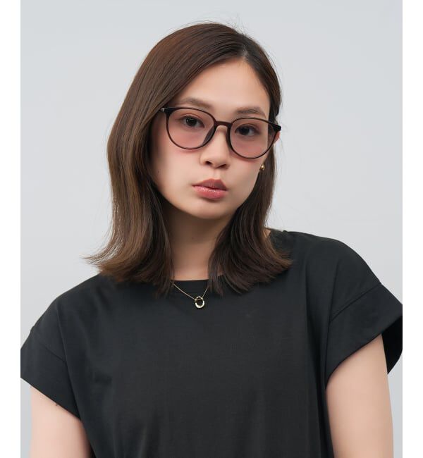  「SUNGLASSES COLLECTION ボストン型 サングラス | カラーレンズ 紫外線対策 UVカット」|サングラス|薄ブラウン2