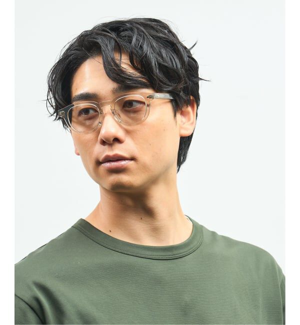  「ウェリントン型 サングラス カラーレンズ 黒縁 クリアフレーム 紫外線対策 UVカット  」|サングラス|