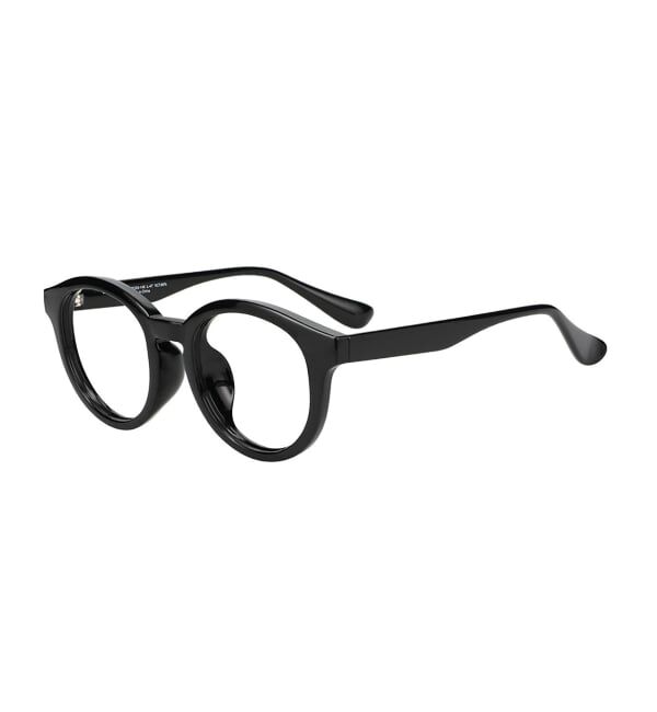 「SUNCUTGlasses/UV100%CUT ボストン型 クリアレンズ サングラス  | 太縁フレーム 紫外線対策 UVカット   」|サングラス|