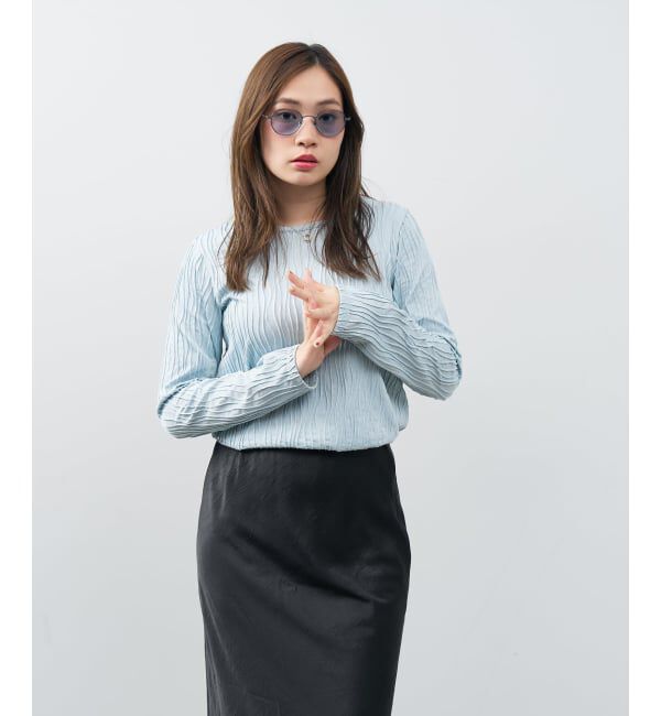  「ボストン型 サングラス | 丸型 メタル カラーレンズ おしゃれ 紫外線対策 UVカット TREND SUNGLASSES」|サングラス|