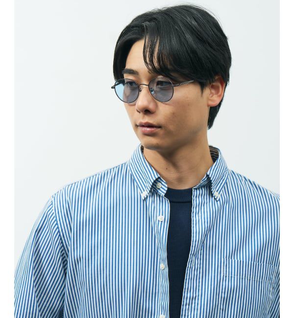  「ボストン型 サングラス | 丸型 メタル カラーレンズ おしゃれ 紫外線対策 UVカット TREND SUNGLASSES」|サングラス|