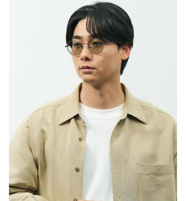  「ボストン型 サングラス | 丸型 メタル カラーレンズ おしゃれ 紫外線対策 UVカット TREND SUNGLASSES」|サングラス|