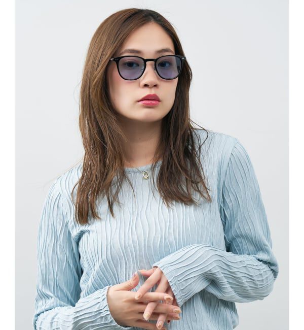  「ウェリントン型 サングラス | カラーレンズ 太縁フレーム おしゃれ 紫外線対策 UVカット TREND SUNGLASSES」|サングラス|
