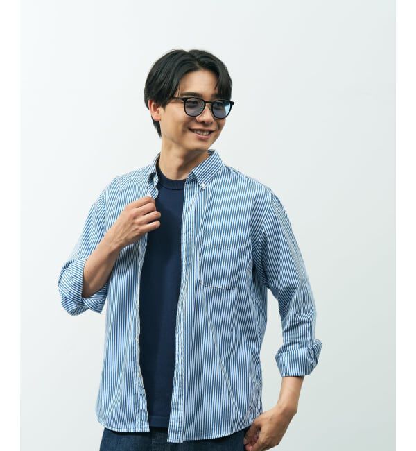  「ウェリントン型 サングラス | カラーレンズ 太縁フレーム おしゃれ 紫外線対策 UVカット TREND SUNGLASSES」|サングラス|
