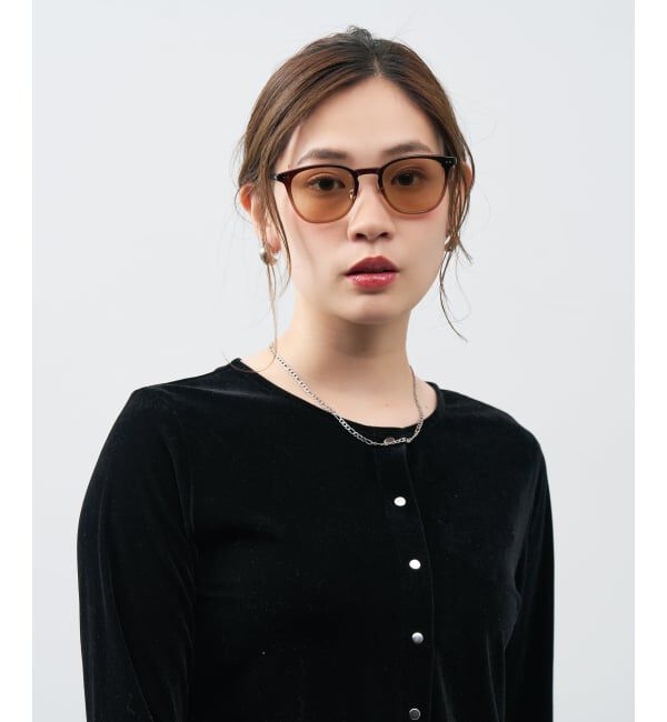  「ウェリントン型 サングラス | カラーレンズ 太縁フレーム おしゃれ 紫外線対策 UVカット TREND SUNGLASSES」|サングラス|