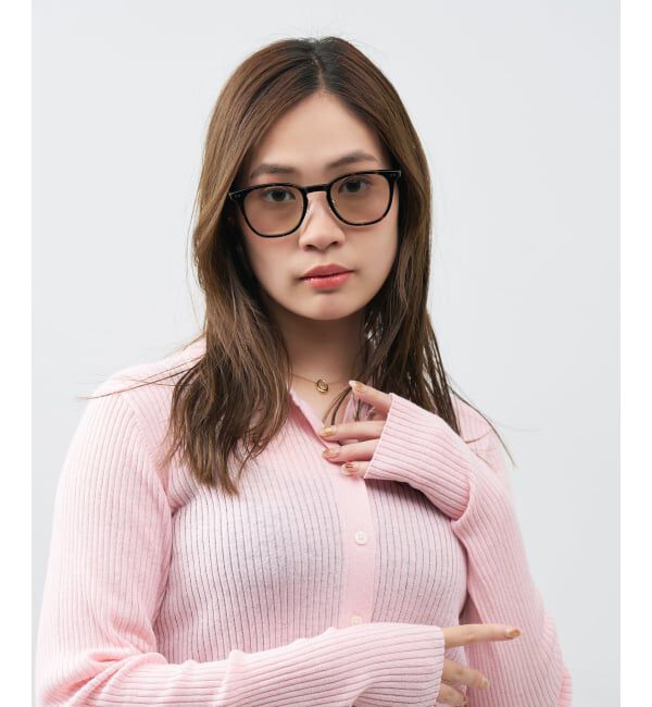  「ウェリントン型 サングラス | カラーレンズ 太縁フレーム おしゃれ 紫外線対策 UVカット TREND SUNGLASSES」|サングラス|茶系デミ