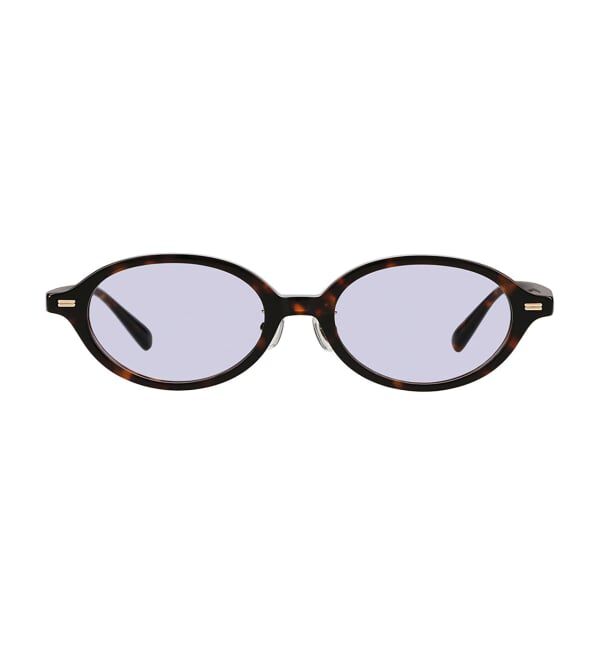  「SUNCUTGlasses/UV100%CUT TREND SUNGLASSES オーバル型 サングラス | カラーレンズ 紫外線対策 UVカット」|サングラス|茶系デミ