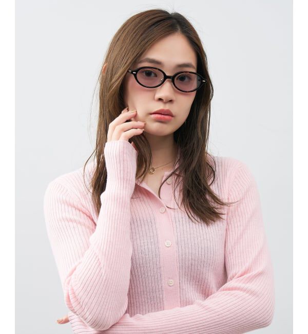  「SUNCUTGlasses/UV100%CUT TREND SUNGLASSES オーバル型 サングラス | カラーレンズ 紫外線対策 UVカット」|サングラス|