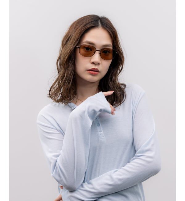  「SUNGLASSES COLLECTION ウェリントン型 サングラス | 軽量 メタル カラーレンズ 紫外線対策 UVカット     」|サングラス|