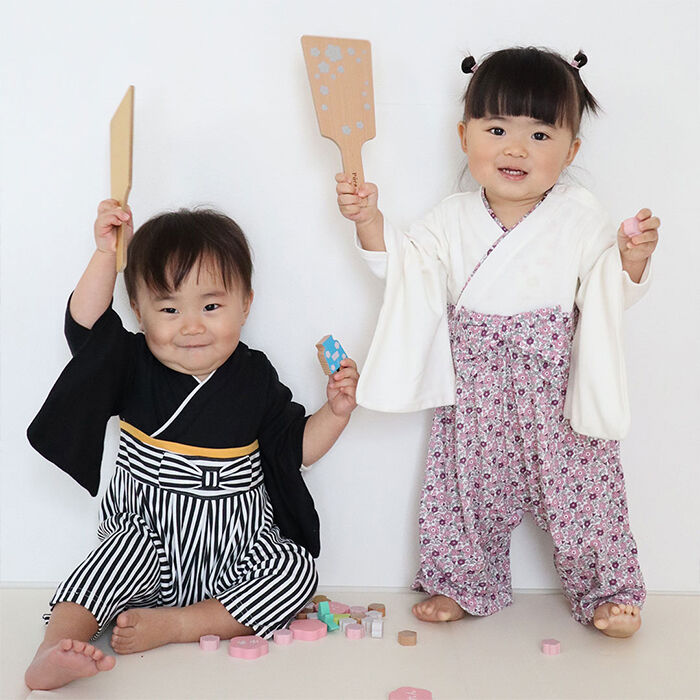BACKYARD FAMILY「袴 ロンパース 女の子 通販 はかま ハカマ フォーマル 100日祝い 百日祝い お食い初め」|その他ベビーウェア|
