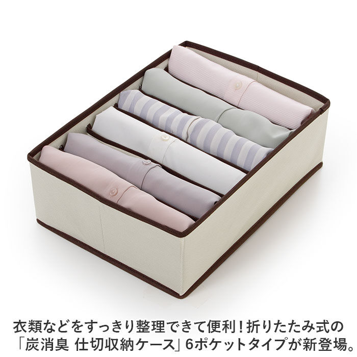 BACKYARD FAMILY「仕切り 収納 6ポケット 通販 衣類収納 ケース 仕切り付き収納ケース 仕切りケース」|その他|
