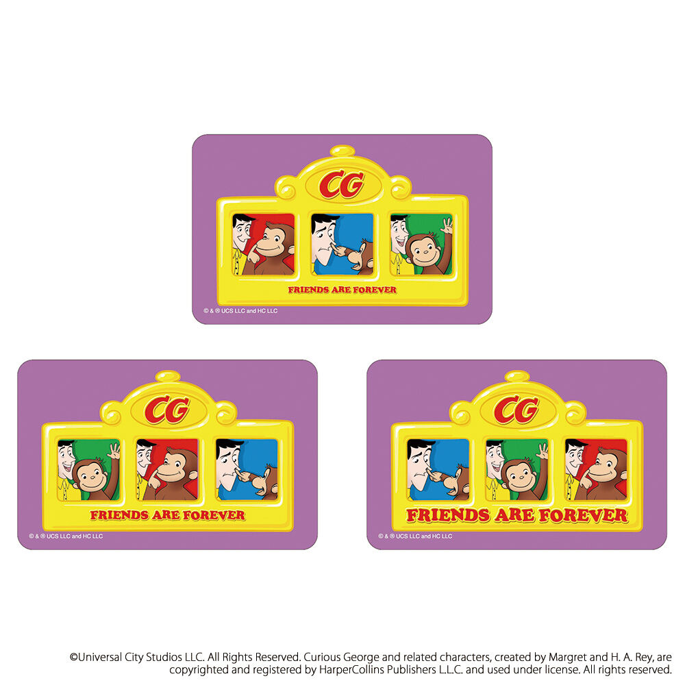 BACKYARD FAMILY「おさるのジョージ グッズ 通販 Curious George ステッカー まじかる百貨店ステッカー」|その他|