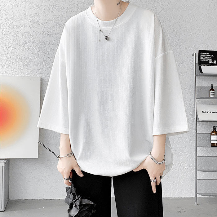 BACKYARD FAMILY「Tシャツ メンズ 七分袖 通販 トップス 無地 春 夏 秋 男性 カジュアルシャツ 7分袖」|Tシャツ・カットソー|