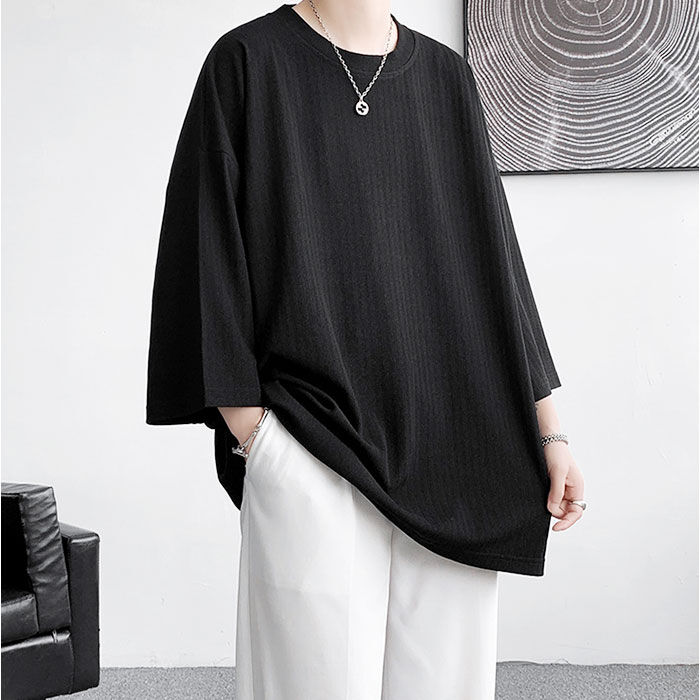 BACKYARD FAMILY「Tシャツ メンズ 七分袖 通販 トップス 無地 春 夏 秋 男性 カジュアルシャツ 7分袖」|Tシャツ・カットソー|