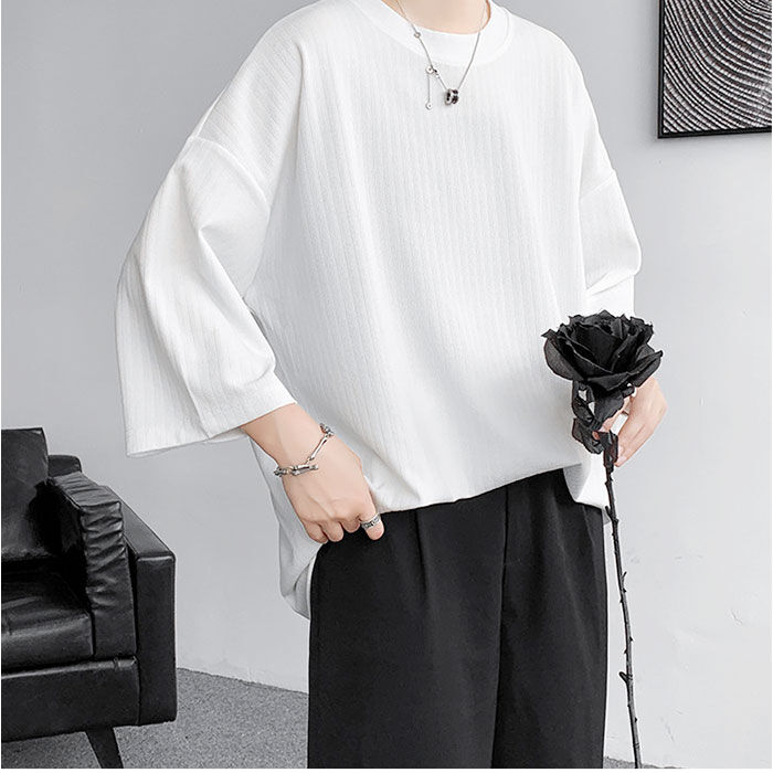 BACKYARD FAMILY「Tシャツ メンズ 七分袖 通販 トップス 無地 春 夏 秋 男性 カジュアルシャツ 7分袖」|Tシャツ・カットソー|