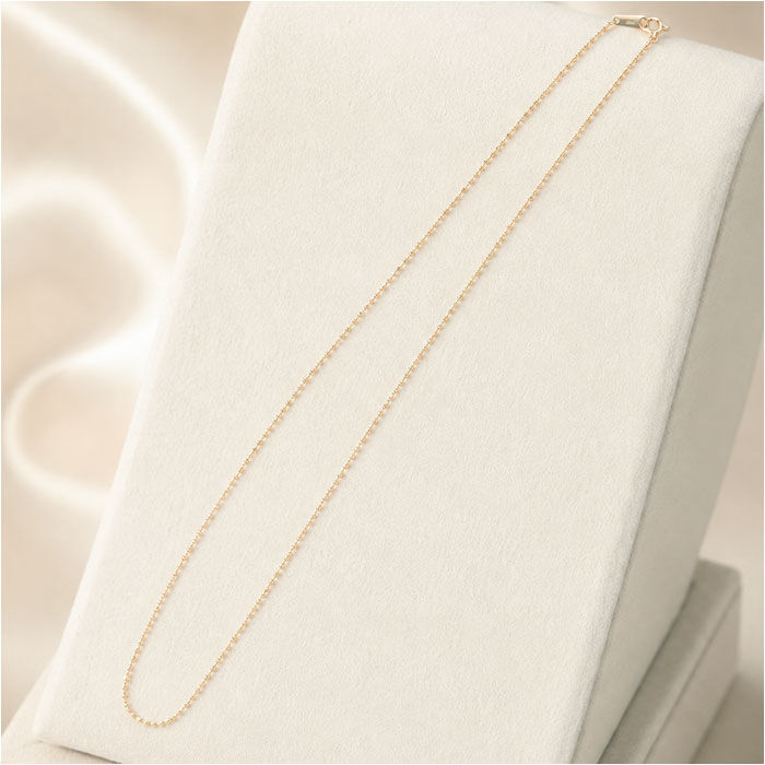 BACKYARD FAMILY「金 ネックレス 10金 通販 日本製 ネックレスチェーン チェーンネックレス 10K 長さ40cm」|その他|