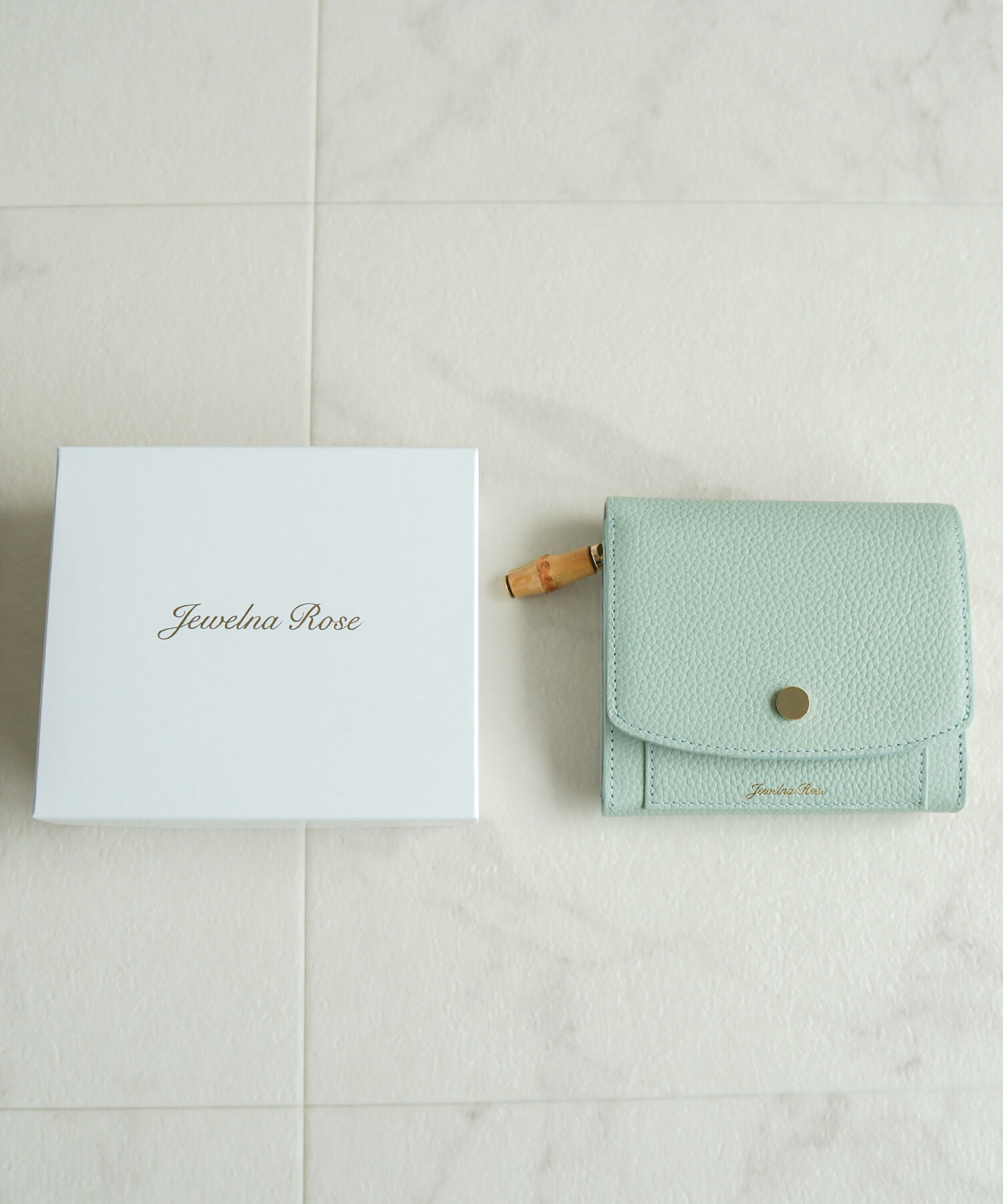 Jewelna Rose「Jewelna Rose フォリー・ウォレット 本革 二つ折り財布 15146」|財布|