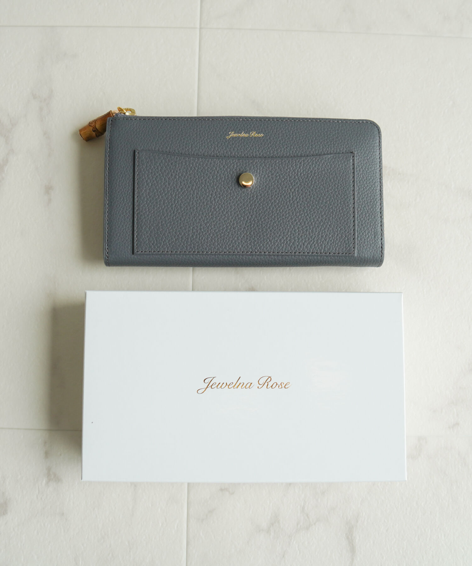 Jewelna Rose「Jewelna Rose フォリー・ウォレット 本革 長財布 大容量 15147」|財布|