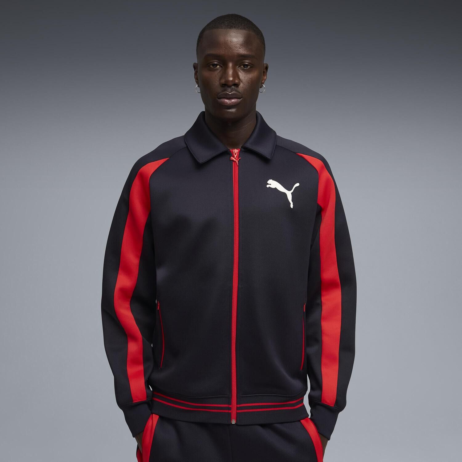 PUMA「【PUMA ｳｪｱ】M T7 RELAXED BIG CAT TRACK JKT」|ポロシャツ|