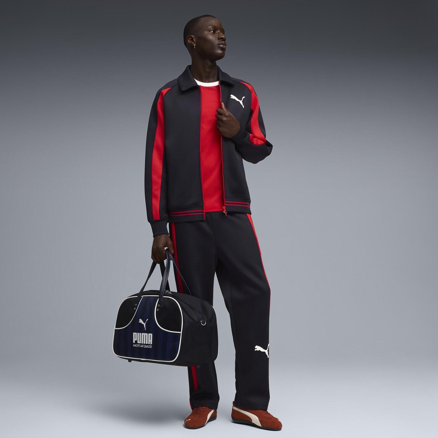 PUMA「【PUMA ｳｪｱ】M T7 RELAXED BIG CAT TRACK JKT」|ポロシャツ|