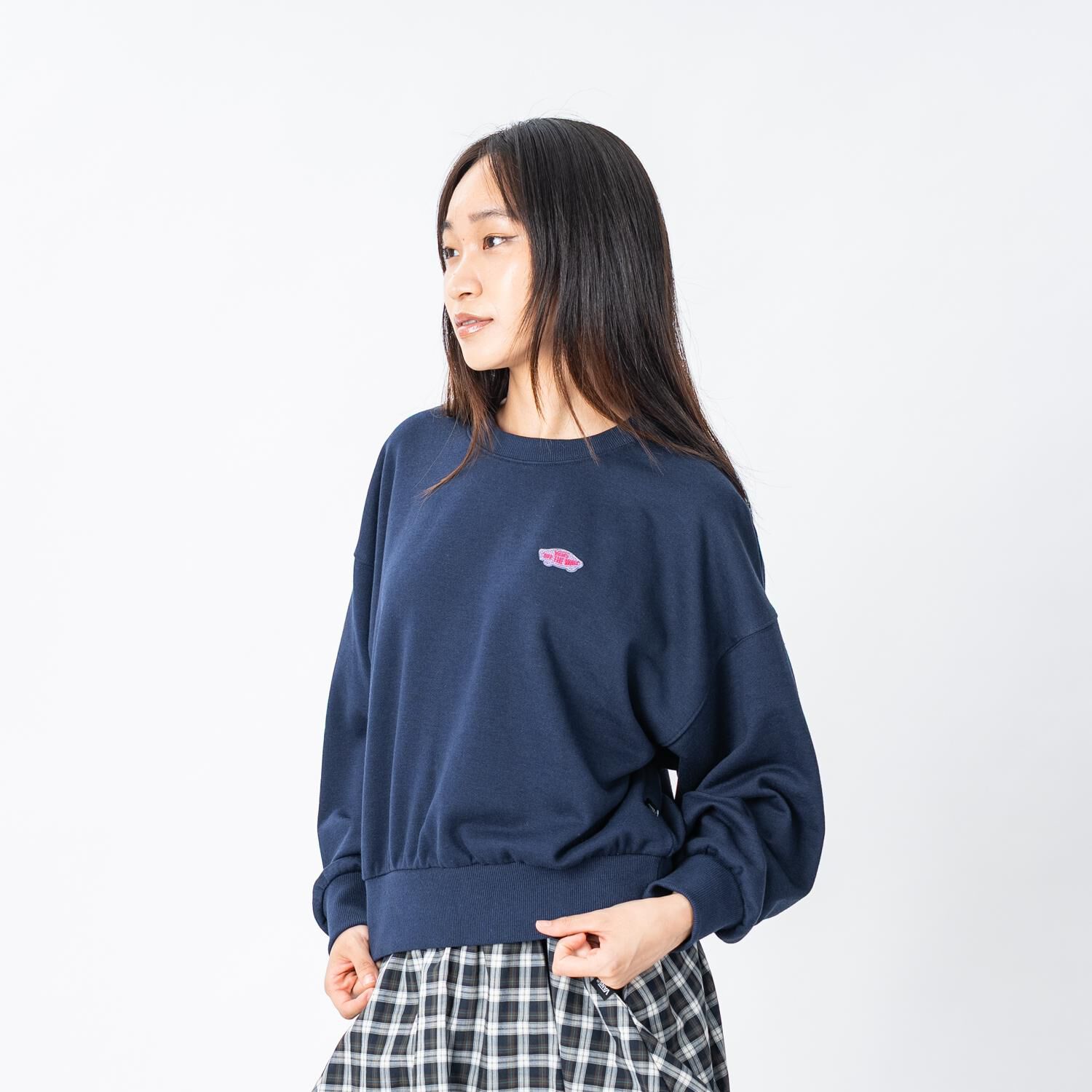 VANS「【VANSｱﾊﾟﾚﾙ(WJ)】W CHECKER PATCH SWT」|パーカー|
