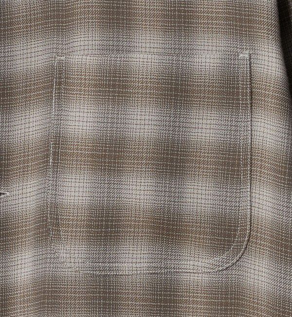 UNITED ARROWS「オンブレチェック シャツジャケット」|シャツ・ブラウス|